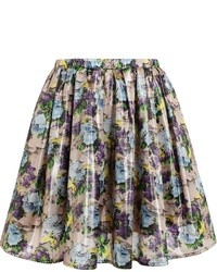 MSGM Floral Print Skirt