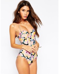 Asos Collection Vintage Floral Cupped Swimsuit