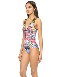 Clover Canyon Floral Maze One Piece Swimsuit
