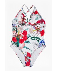 French Connection Floral Reef Cutout Swimsuit
