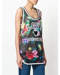Love Moschino Logo Floral Vest Top