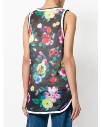 Love Moschino Logo Floral Vest Top