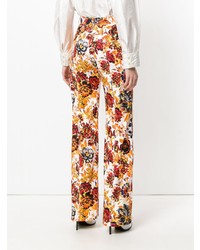 MSGM Floral Print Palazzo Trousers