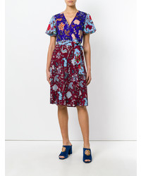 Dvf Diane Von Furstenberg Floral Wrap Front Dress