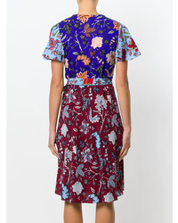 Dvf Diane Von Furstenberg Floral Wrap Front Dress