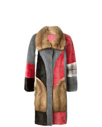 Multi colored Fur Coat