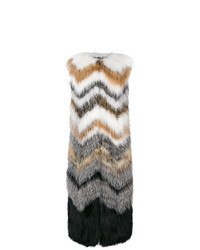 Multi colored Fur Vest