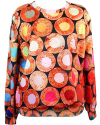 Choies Coloured Annulus Print Sweatshirt