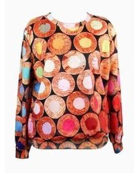 Choies Coloured Annulus Print Sweatshirt