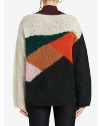 Burberry Colour Block Geometric Sweater