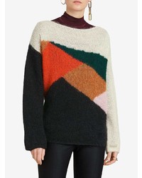 Burberry Colour Block Geometric Sweater