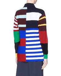 Stella McCartney Multi Stripe Knit Polo Pullover