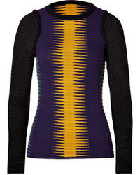 M Missoni Wool Blend Multi Color Patterned Pullover