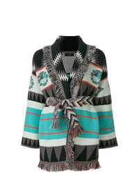 Alanui Pattern Embroidered And Fringe Trim Cardigan