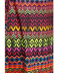 Boohoo Mai Bright Aztec Strappy Swing Playsuit