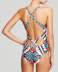 Becca By Rebecca Virtue Aztec One Piece Swimsuit