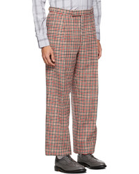 Thom Browne Beige Tweed Single Pleat Trousers