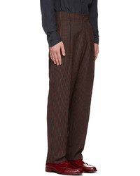 Paul Smith Navy Red Gingham Trousers