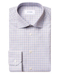 Eton Crease Resistant Check Dress Shirt