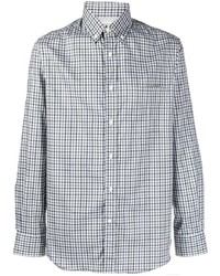 Brunello Cucinelli Check Pattern Button Up Shirt