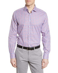 Emanuel Berg Modern Fit Check Button Up Shirt
