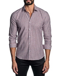 Jared Lang Regular Fit Check Button Up Shirt