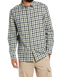 Topman Slim Fit Gingham Check Button Up Shirt