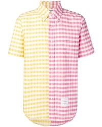 Multi colored Gingham Short Sleeve Shirt