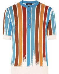 Multi colored Henley Shirt
