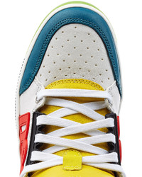 DSQUARED2 High Top Colorblock Sneakers