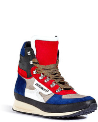 DSQUARED2 Suedeleather High Top Sneakers