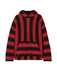 Amiri Baja Oversized Hooded Striped Wool Blend Sweater