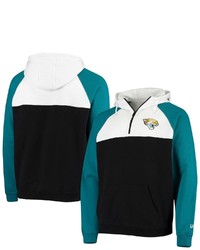 New Era Blackwhite Jacksonville Jaguars Gametime Quarter Zip Hoodie Jacket