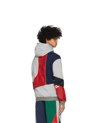 Ahluwalia Grey And Multicolor Patchwork Hoodie