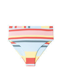 Multi colored Horizontal Striped Bikini Pant