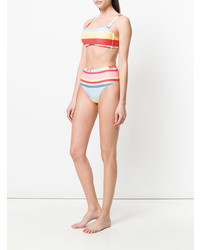 Asceno Striped Bikini Bottoms