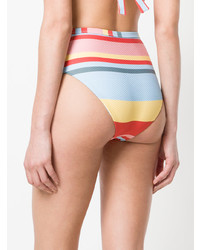 Asceno Striped Bikini Bottoms