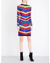 Balmain Multi Stripe Knitted Dress
