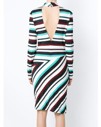 Tufi Duek Striped Short Dress