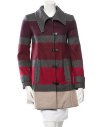 Rag & Bone Striped Wool Blend Coat