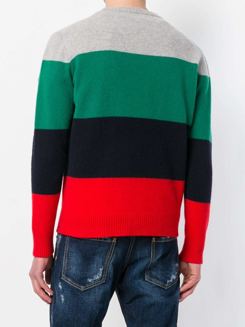 colour block mens jumper