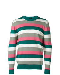 Diesel Colour Block Striped Sweater
