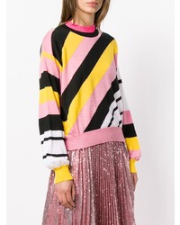 MSGM Diagonal Stripe Sweater