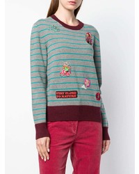 Etro Embroidered Striped Sweater