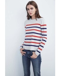 Velvet by Graham & Spencer Jorgie Cashmere Stripe Sweater