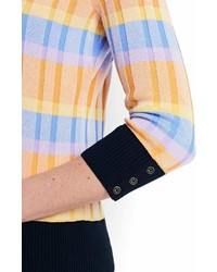 Lands' End Landsend Tall Supima Cotton 34 Sleeve Stripe Sweater
