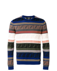 Fendi Logo Stripe Sweater