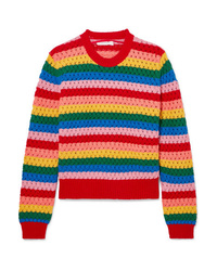 Chinti and Parker Mirage Striped Cotton Sweater
