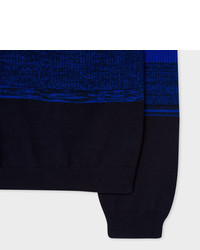 Paul Smith Multi Colour Textured Stripe Cotton Sweater