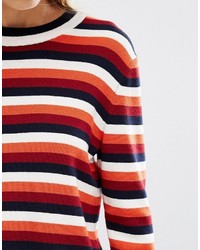 Whistles Multi Stripe Knitted Sweater